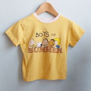 Boys of Summer Peanuts Yellow Tee